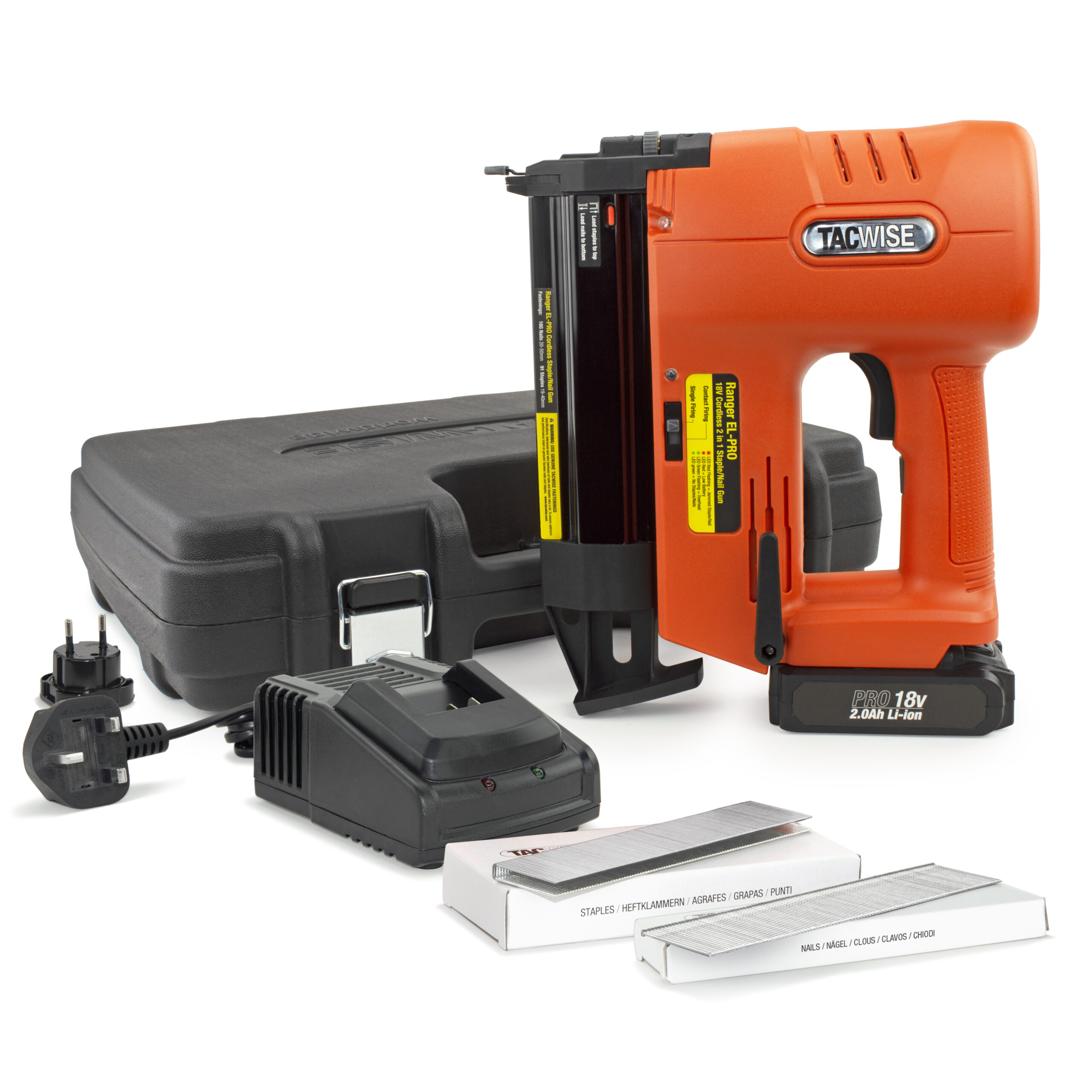 Ranger EL-PRO Cordless 18V 2-in-1 Staple/Nail Gun