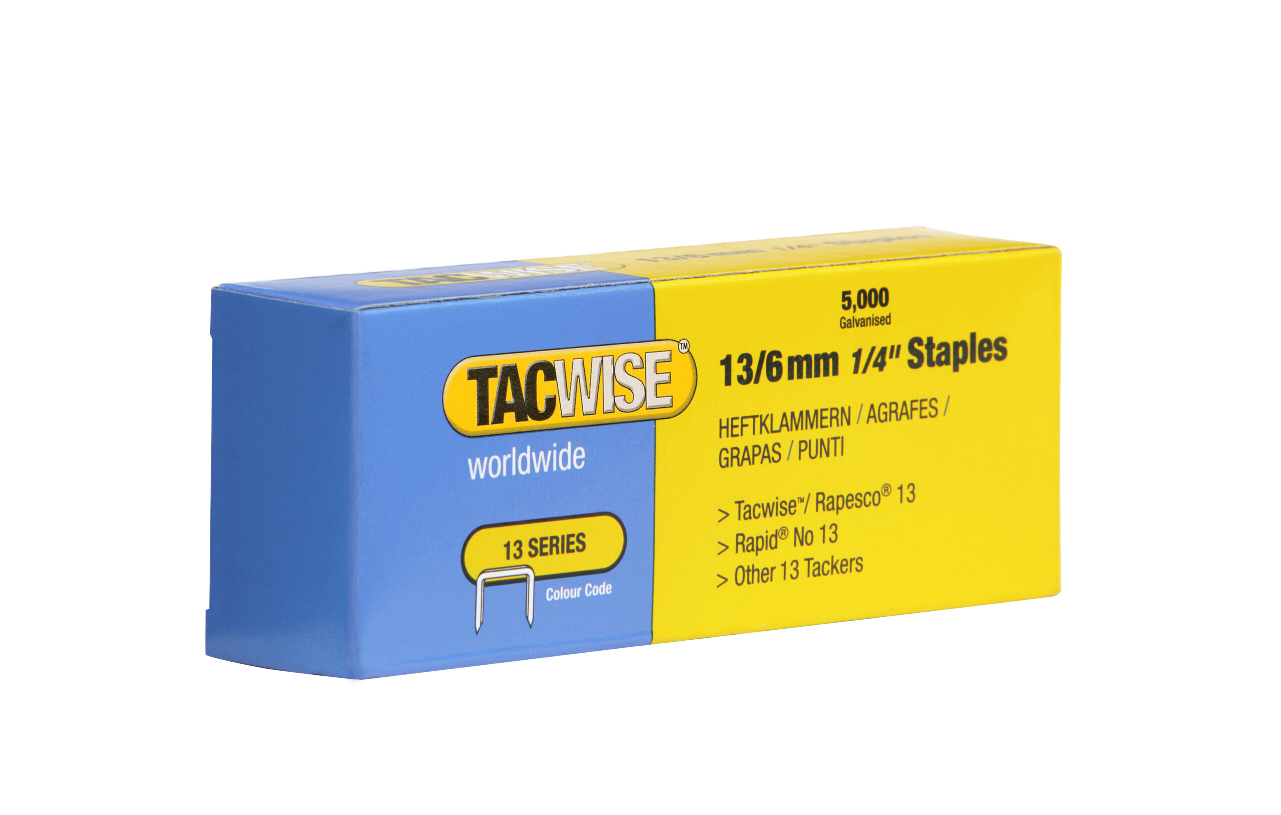 Type 13/6mm Staples, Box of 5000