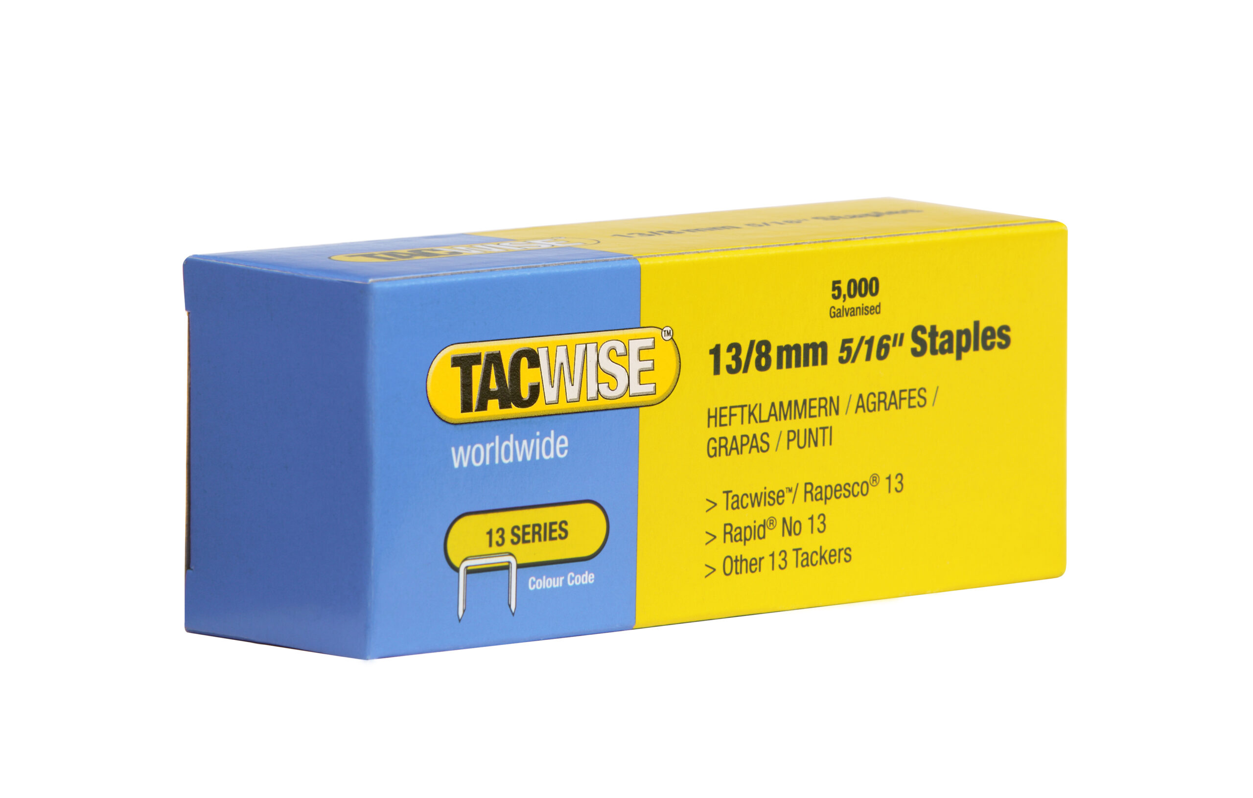 Type 13/8mm Staples, Box of 5000