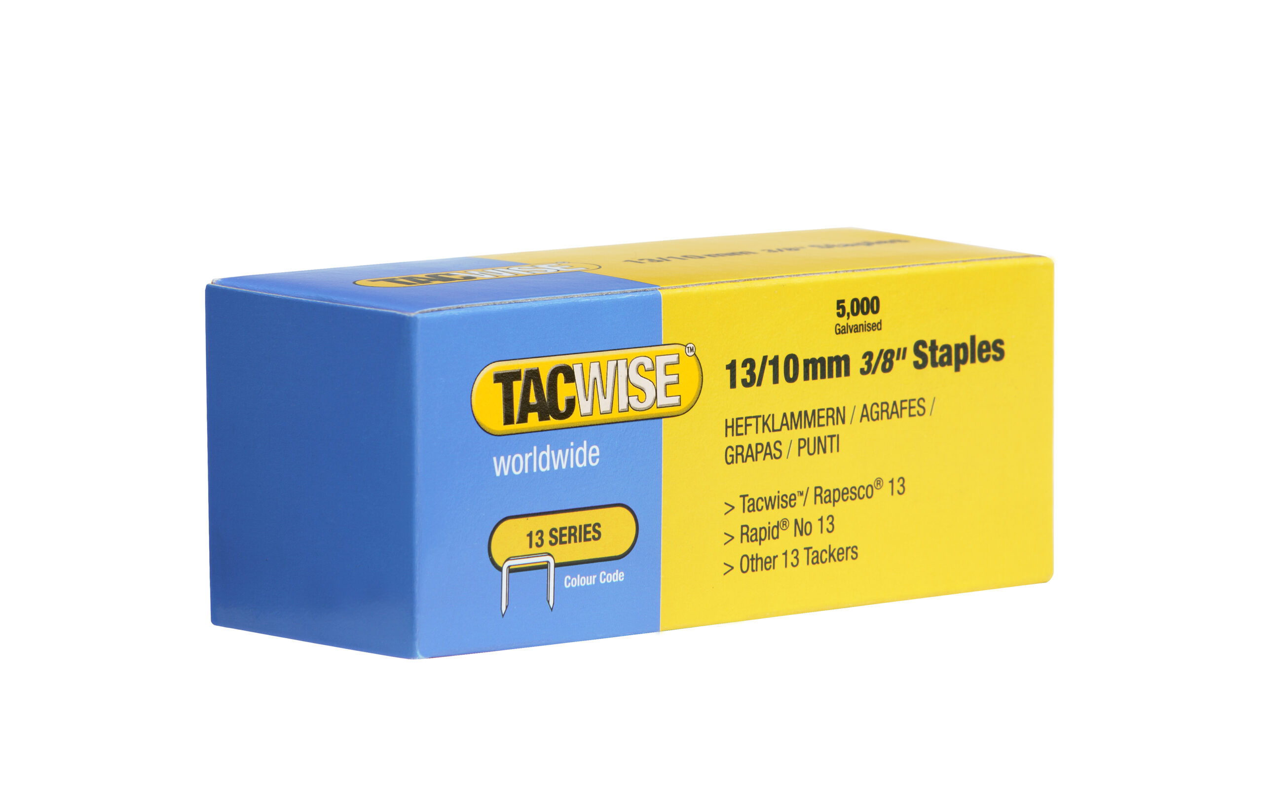 Type 13/10mm Staples, Box of 5000