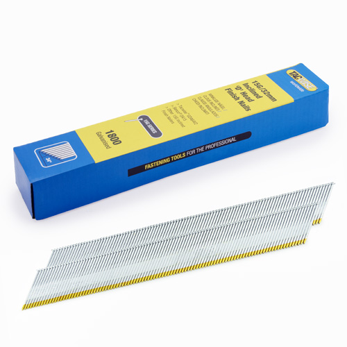 Type 15G/32mm Galvanised Angled Finish Nails, D Head, Pack of 1800