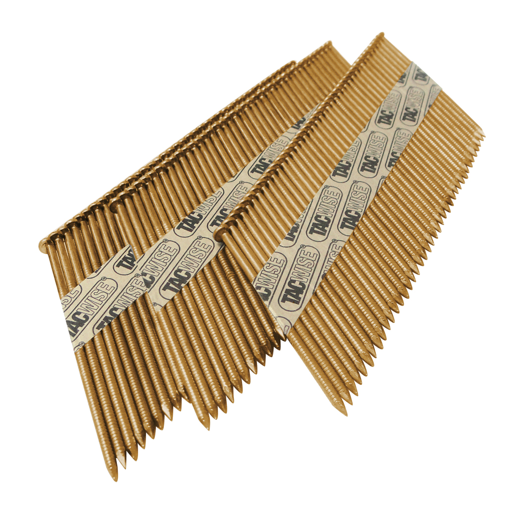 Type 3.1/90mm Extra Galvanised Framing Nails, D Head, Ring Shank, 34° Inclined, Paper Collated, Pack of 1600 – Image 3
